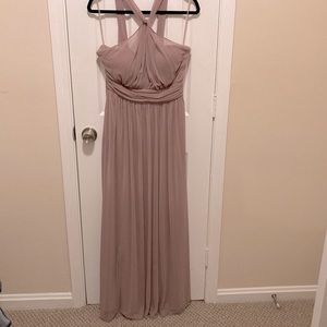 Birdey Grey Mauve Kiko Bridesmaids Dress.